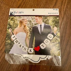 NWT “Thank You” banner